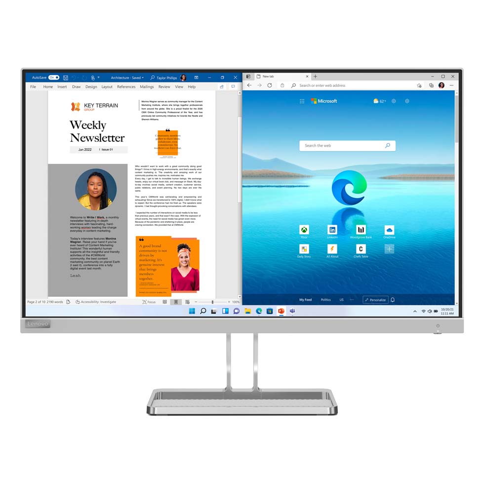 LENOVO Monitor 27'' L27i-40 67BEKAC1EU Con Altavoces