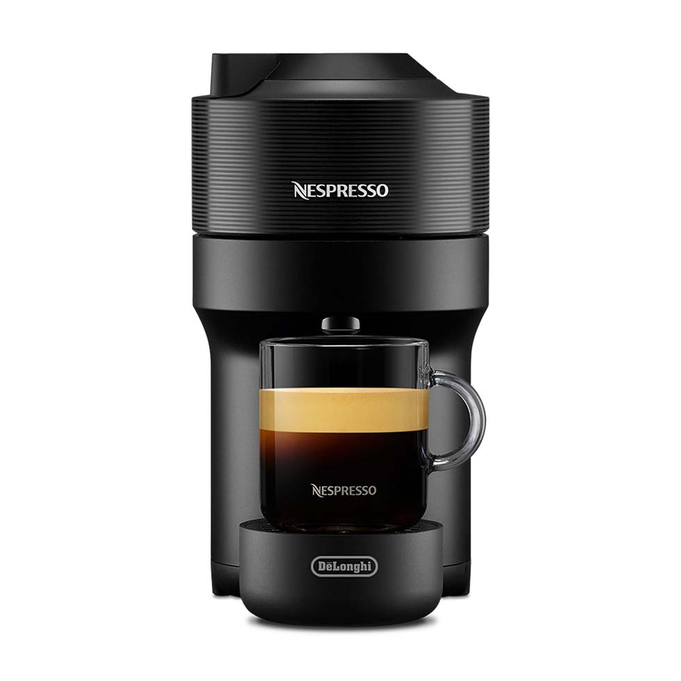 Cafetera Cápsulas Vertuo Pop + Aeroccino NEGRO