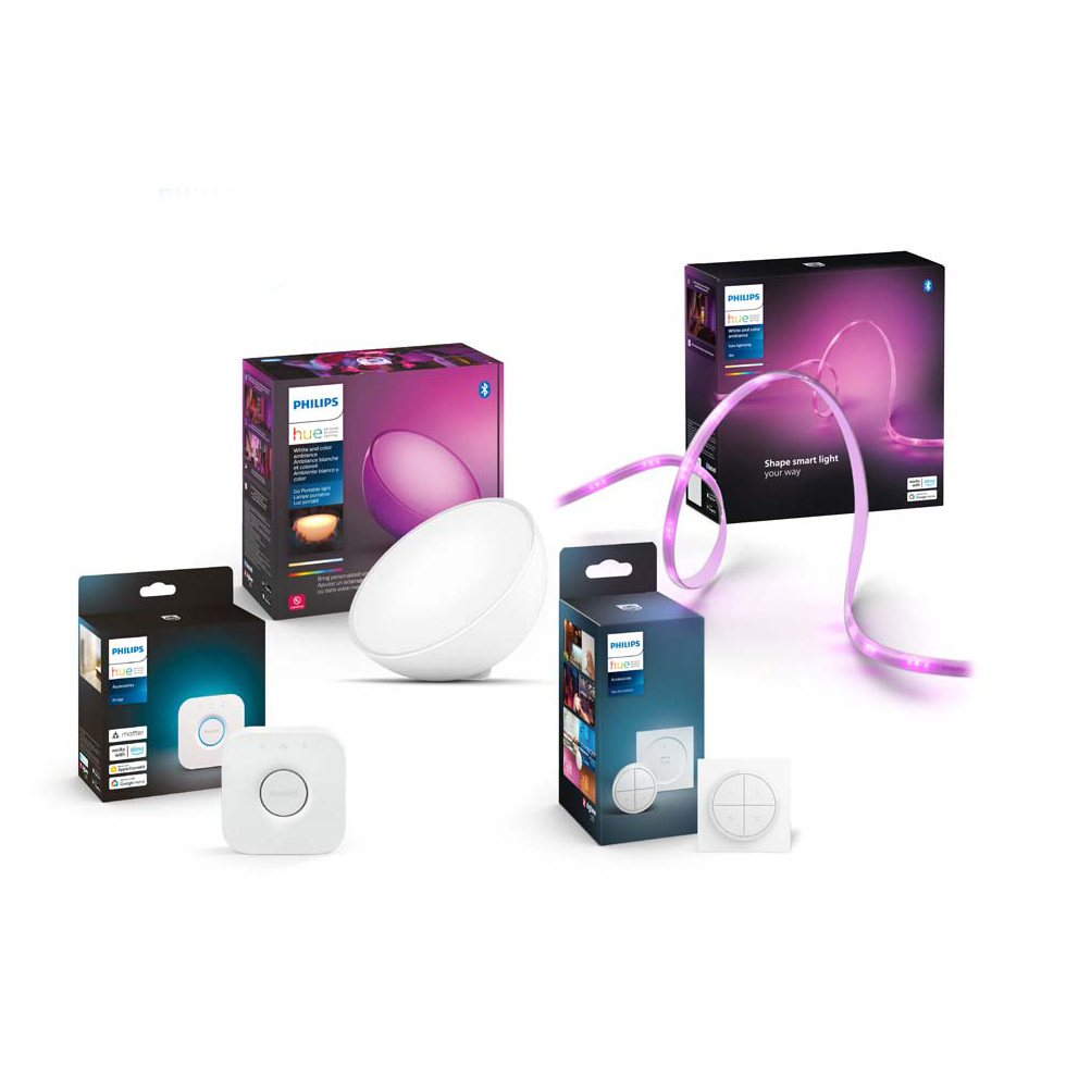 Pack Hue Bridge + Lamp + Int + Tira BLANCO